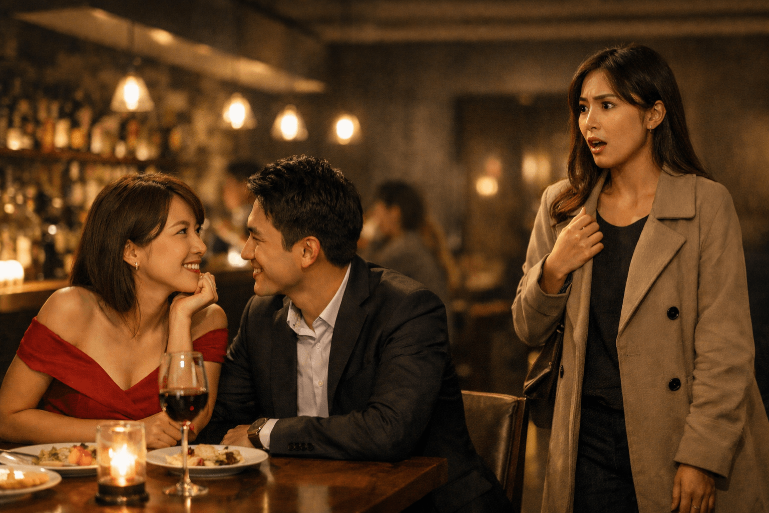 １－５　ケース５：レストランやバーで密会中に鉢合わせた